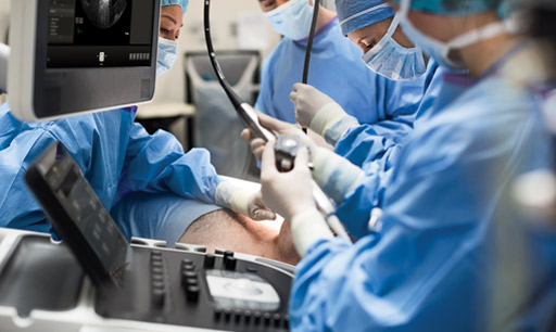 Trans&ouml;sophageale Ultraschalldiagnostik